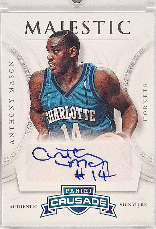 Anthony Mason (+) - 2012/13 Panini Crusade - Auto