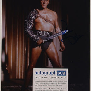 Kirk Douglas (Spartacus) 20 x 25 cm Autogramm mit COA (ACOA)
