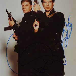 Brosnan & Bean (James Bond) 20x25 cm Autogramm mit COA (ACOA)