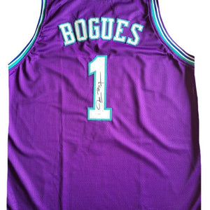 Muggsy Bogues Autogramm - Custom Jersey signiert mit COA (JSA)