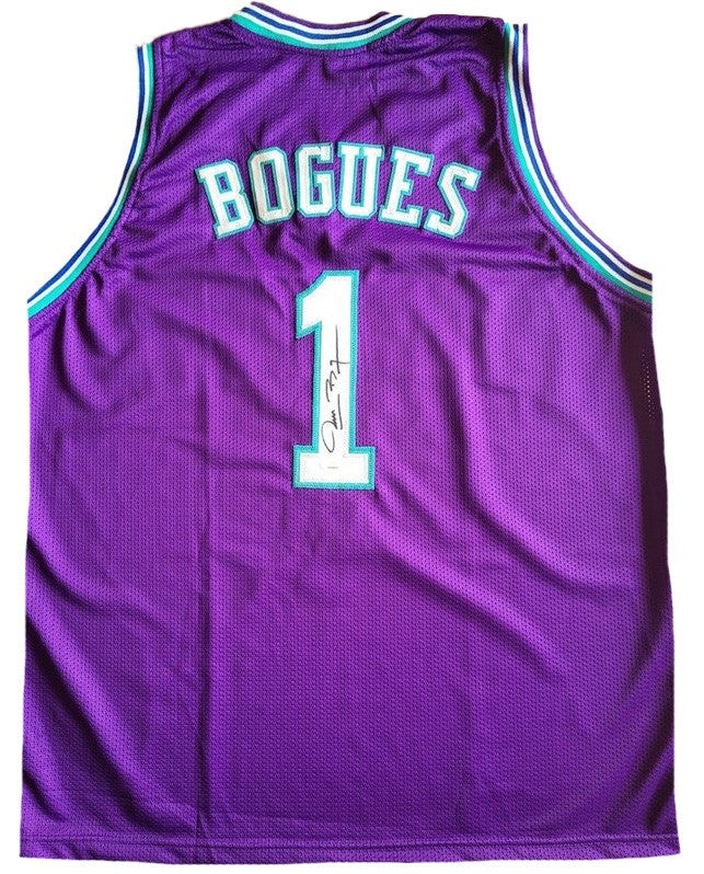 Muggsy Bogues Autogramm - Custom Jersey signiert mit COA (JSA)