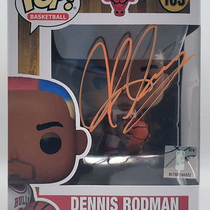 Dennis Rodman signierte Chicago Bulls #103 Funko Pop! Vinyl Figur (PIA)