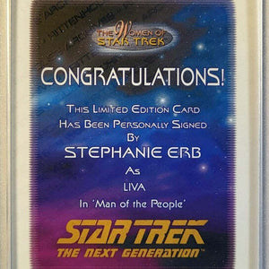 Stephanie Erb als "Liva" - Star Trek Next Generation - 2015 Rittenhouse - Auto