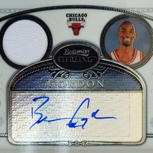 Ben Gordon - 2007 - Topps Bowman Sterling - Auto - Game Worn Jersey