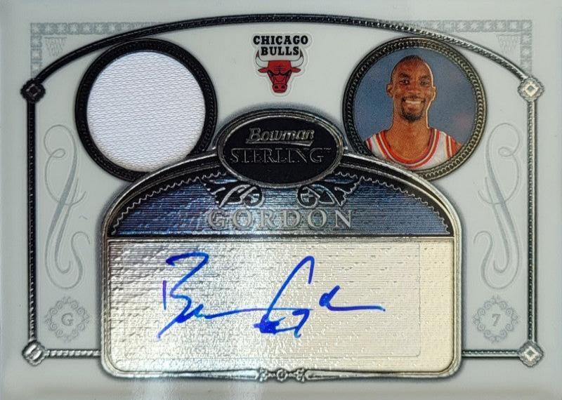 Ben Gordon - 2007 - Topps Bowman Sterling - Auto - Game Worn Jersey
