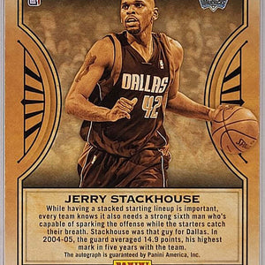 Jerry Stackhouse - 2018/19 Panini Chronicles - on card Auto