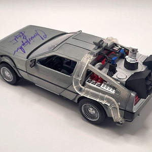 Christopher Lloyd Autogramm auf DeLorean "Zurück in die Zukunft" mit COA Beckett