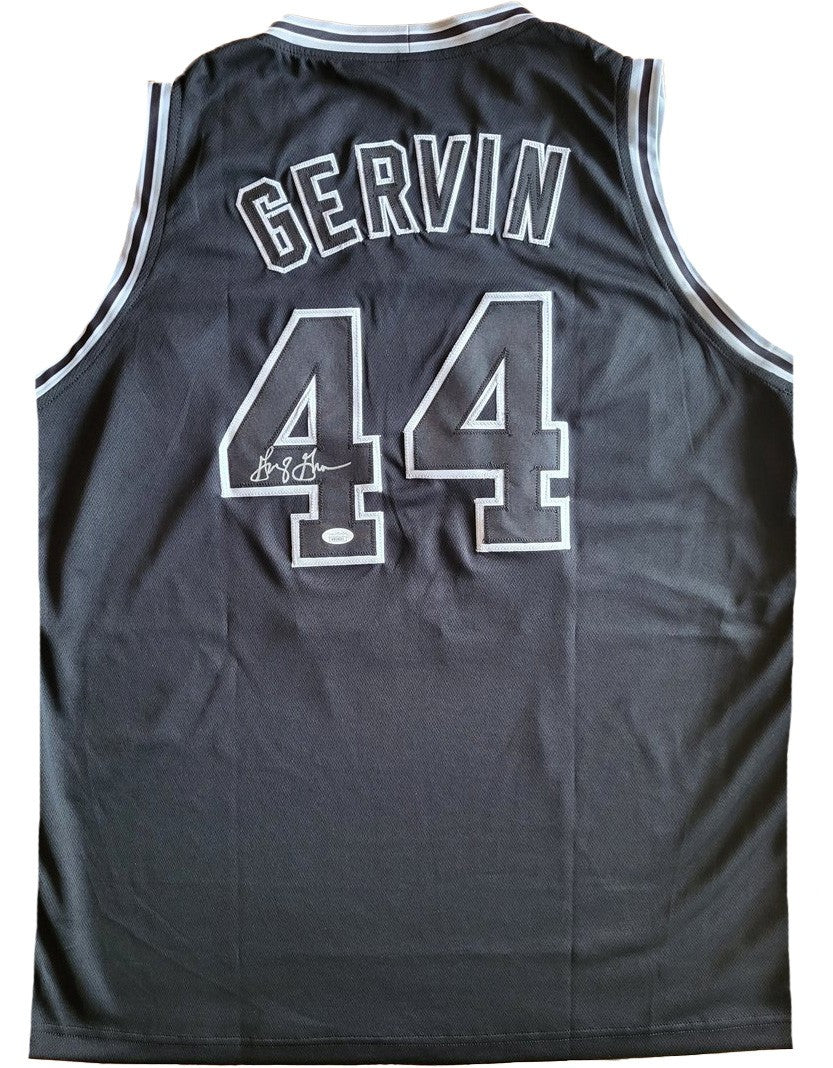 George Gervin Autogramm - Custom Jersey signiert mit COA (JSA)