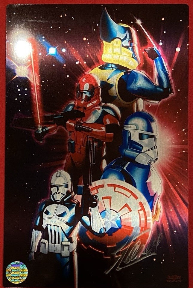 Stan Lee Autogramm auf 15 x 20 cm Metalldruck mit COA (Stan Lee Collectibles)