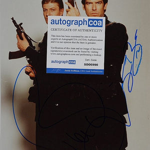 Brosnan & Bean (James Bond) 20x25 cm Autogramm mit COA (ACOA)