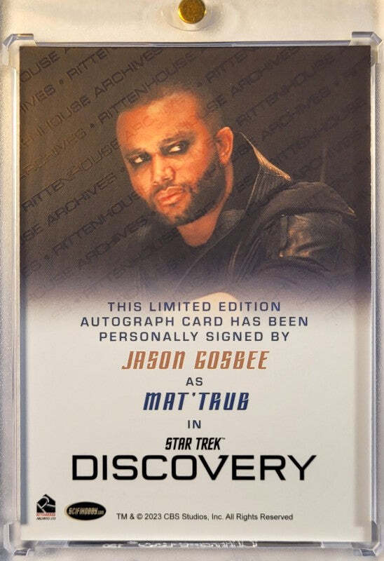 Jason Gosbee als "Mat'Trub" - Star Trek Discovery - 2023 Rittenhouse - Auto