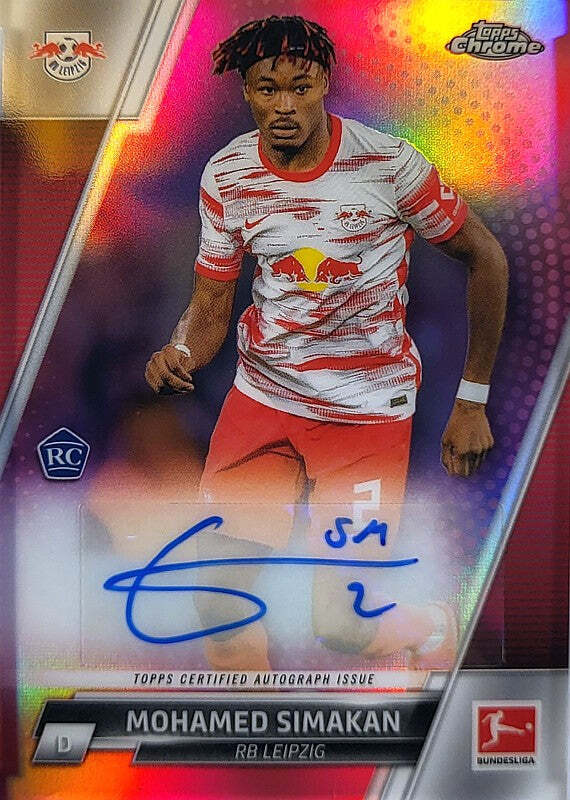Mohamed Simakan - 2021/22 - Topps Chrome Rookie Card - Auto /150
