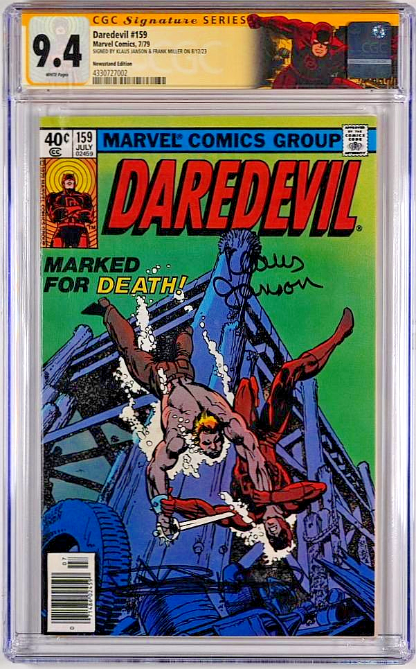 Daredevil #159 (1979) CGC SS 9.4 signierter Comic Frank Miller & Klaus Janson