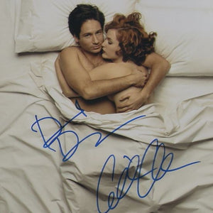 David Duchovny & Gillian Anderson (Akte X) 20x25 Autogramm mit COA (JSA)