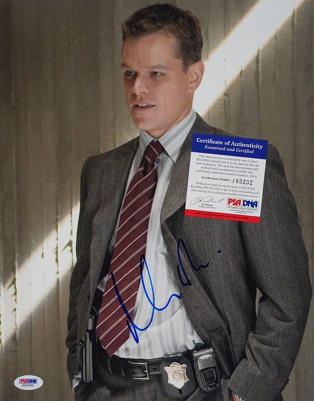 Matt Damon (The Departed) 28x36 cm Autogramm mit COA (PSA/DNA)