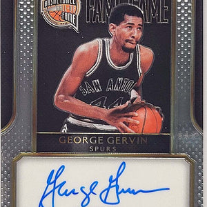 George Gervin - 2014/15 Panini Select - on card Auto /149