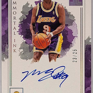Nick van Exel - 2019/20 Panini Impeccable - on card Auto /25