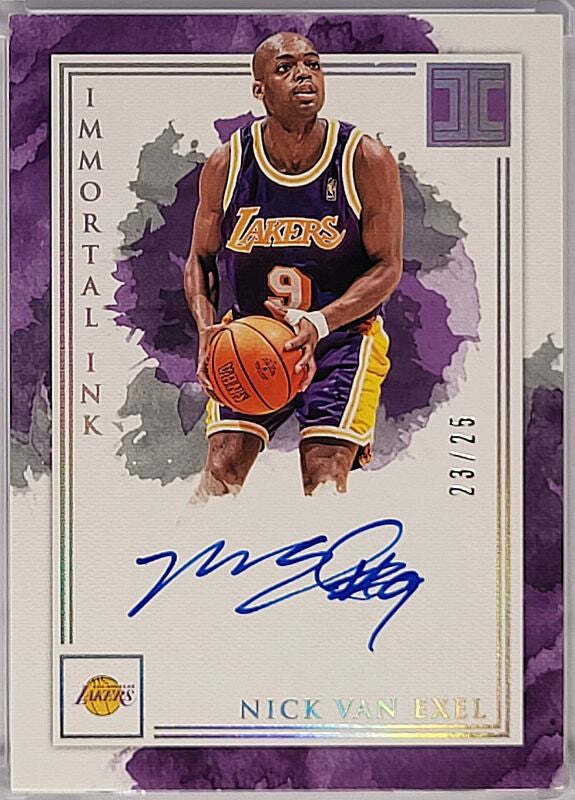 Nick van Exel - 2019/20 Panini Impeccable - on card Auto /25