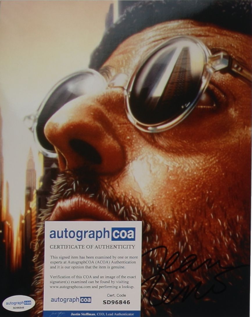 Jean Reno (Leon : Der Profi) 20 x 25 cm Autogramm mit COA (ACOA)