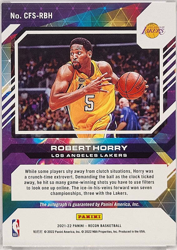 Robert Horry - 2021/22 Panini Recon - Auto /75