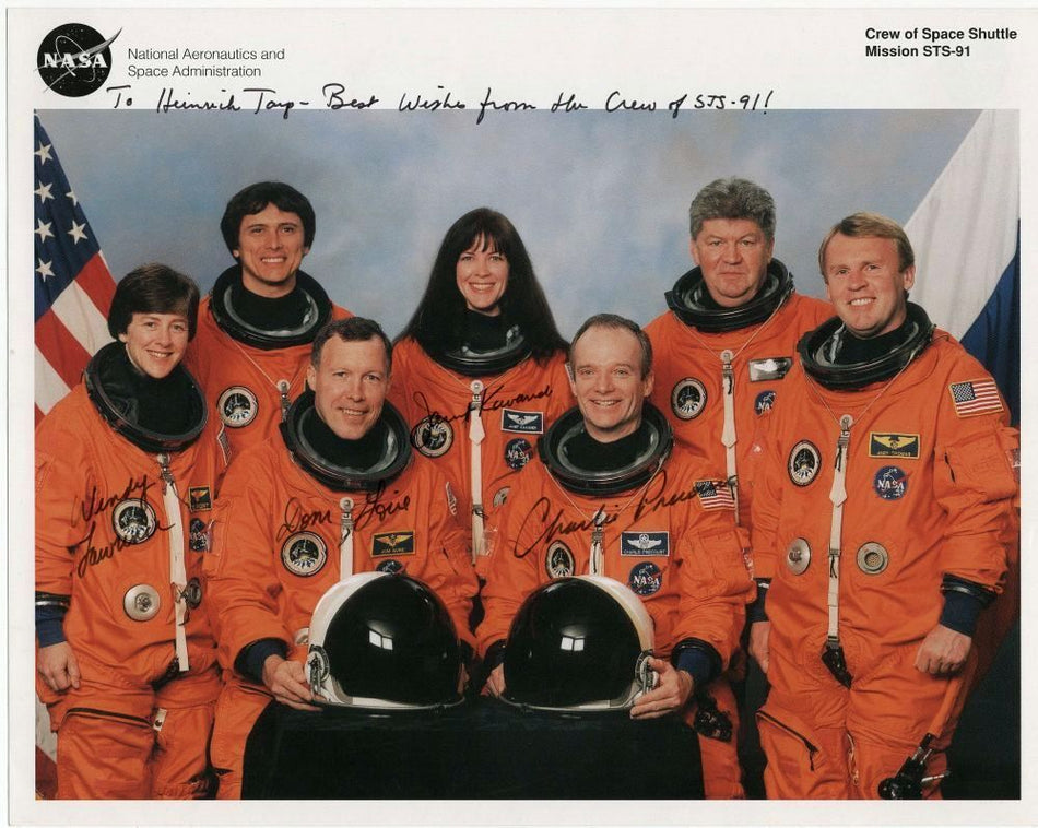STS-91 - signiert Precourt, Gorie, Lawrence, Kavandi