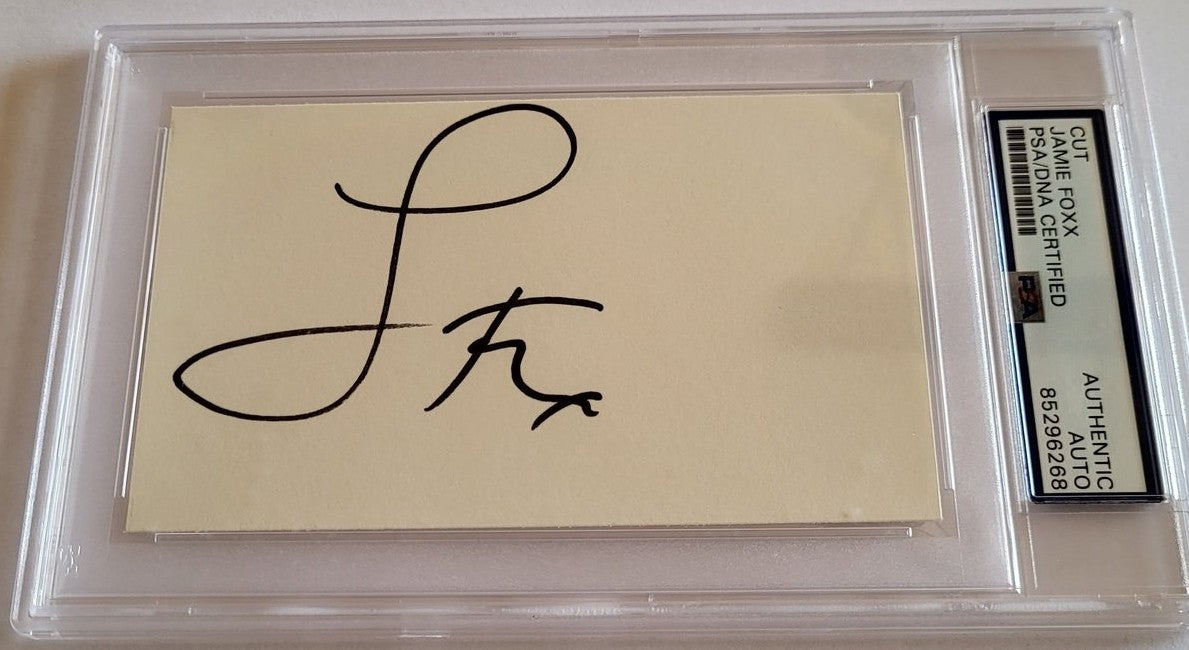 Jamie Foxx Autogramm - Oscar Gewinner – PSA Slab im Rahmen 23x32 cm