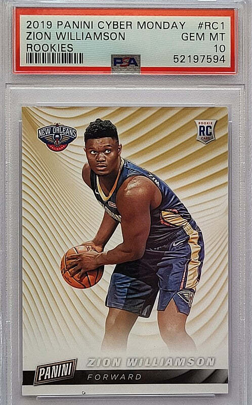 Zion Williamson - 2019 Panini Cyber Monday Rookie Card #1 - PSA 10