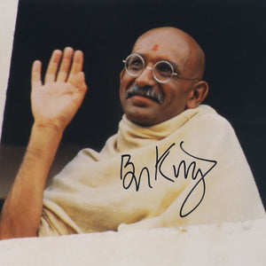 Ben Kingsley (Gandhi) 28x36 cm Autogramm COA (Beckett)