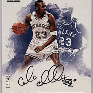 Cedric Ceballos - 2016/17 Panini Impeccable - on card Auto /49