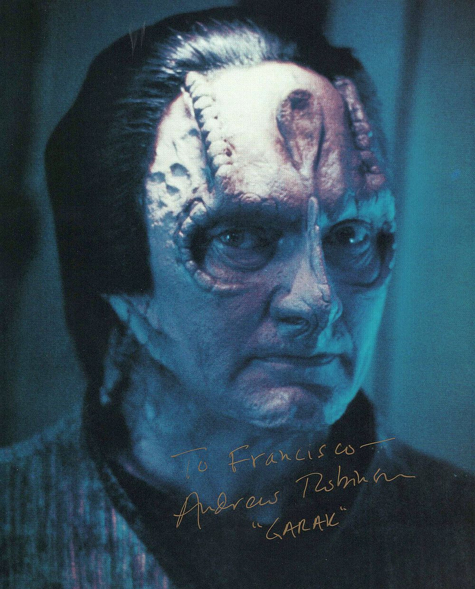 Autogramm Andrew Robinson ("Garak" Star Trek) 20 x 25 cm