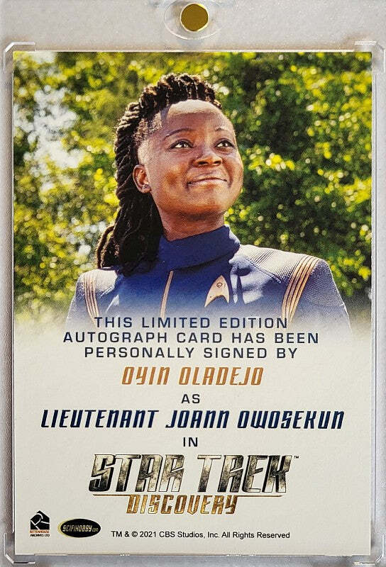 Oyin Oladejo als "Ltd. Joann Owosekun" Star Trek Discovery 2021 Rittenhouse Auto