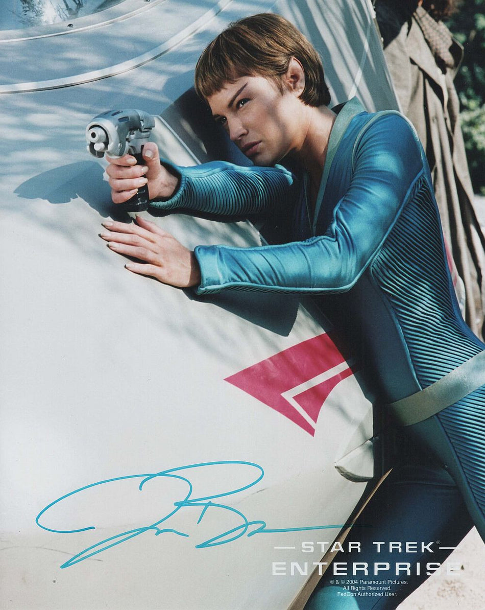 Autogramm Jolene Blalock ("T'Pol" Star Trek) 20 x 25 cm