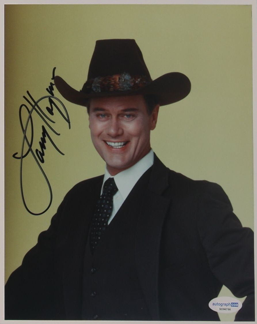 Larry Hagman (J.R. Ewing – Dallas) 20 x 25 cm Autogramm mit COA (ACOA)