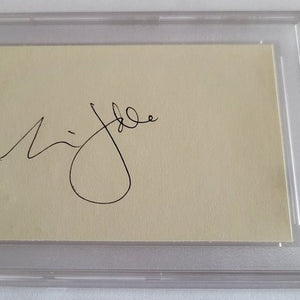 Eric Idle Autogramm – M. Python „Das Leben des Brian“ – PSA Slab im Rahmen 23x32