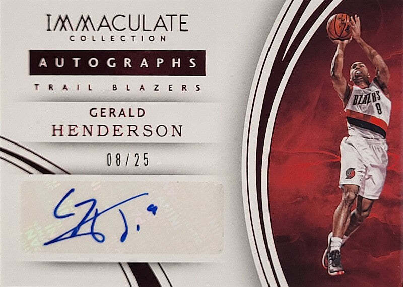 Gerald Henderson - 2015/16 Panini Immaculate - Auto /25