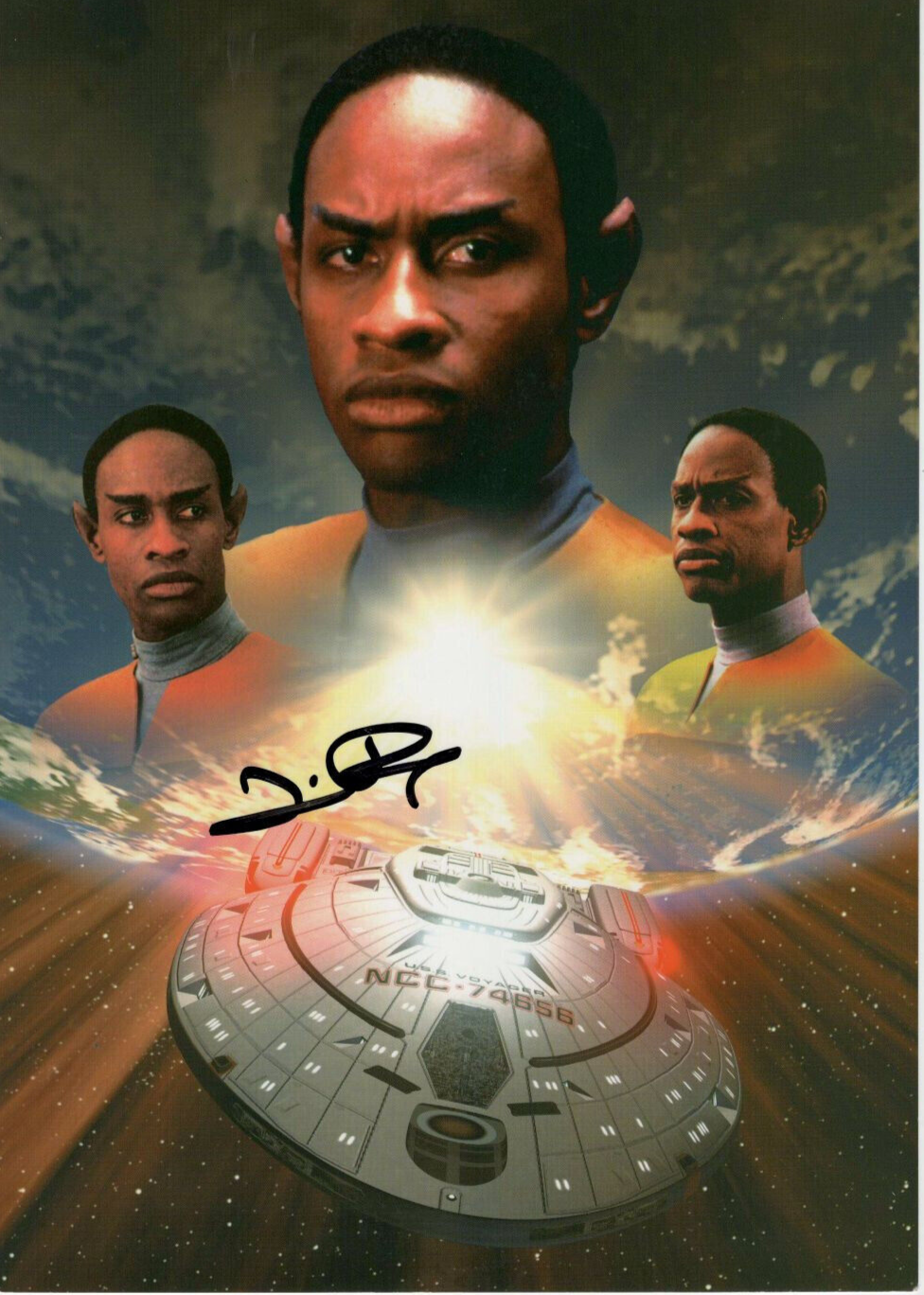 Autogramm von Tim Russ (Star Trek) 20 x 30 cm