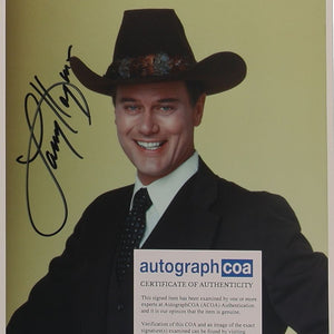 Larry Hagman (J.R. Ewing – Dallas) 20 x 25 cm Autogramm mit COA (ACOA)