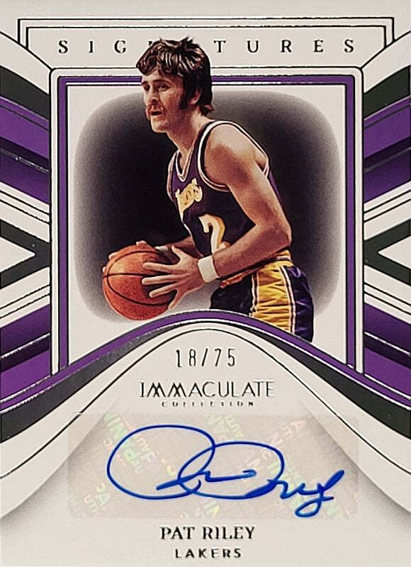 Pat Riley - 2022/23 Panini Immaculate - Auto /75