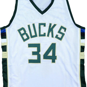 Giannis Antetokounmpo Autogramm - Custom Jersey signiert mit COA (JSA)