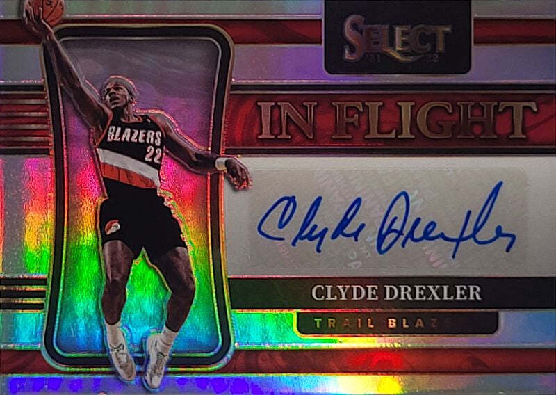Clyde Drexler - 2021/22 Panini Select - Auto /299