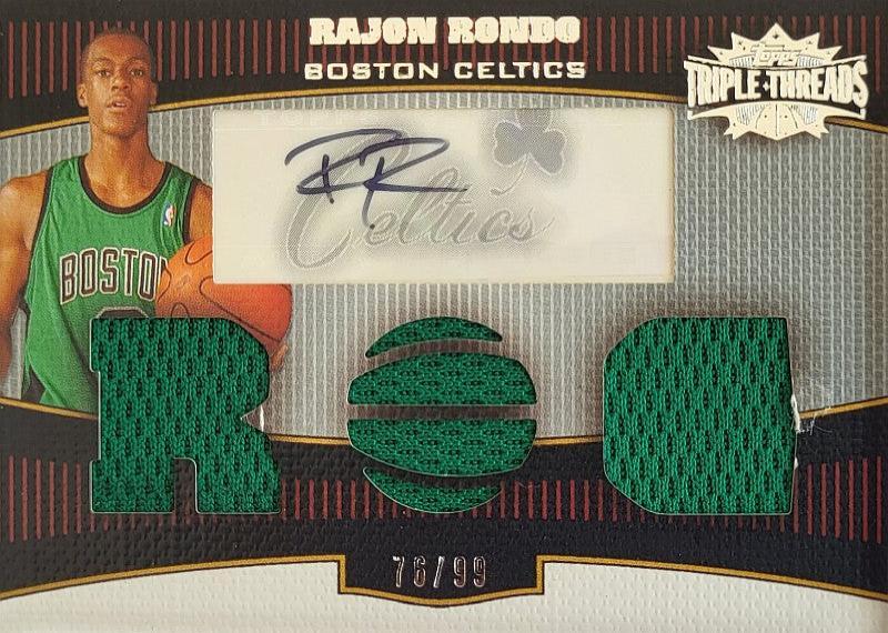 Rajon Rondo - 2007 - Topps Triple Threads - Jersey - Auto /99