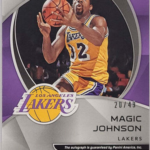 Magic Johnson - 2020/21 Panini Spectra Prizm - Auto /49