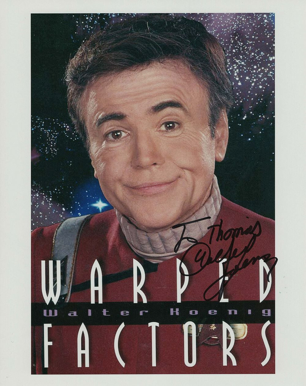 Autogramm Walter Koenig (Star Trek) 20 x 25 cm