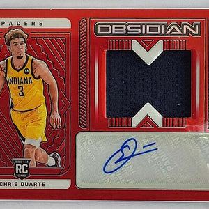 Chris Duarte - 2021/22 Panini Obsidian - Rookie Card - Auto - Jersey