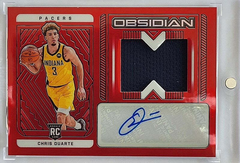 Chris Duarte - 2021/22 Panini Obsidian - Rookie Card - Auto - Jersey