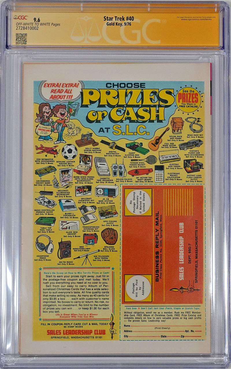 Star Trek #40 (1976) CGC SS 9.6 signierter Comic (Gold Key) William Shatner