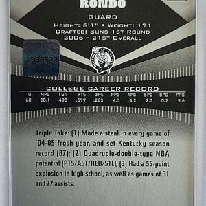 Rajon Rondo - 2007 - Topps Triple Threads - Jersey - Auto /99