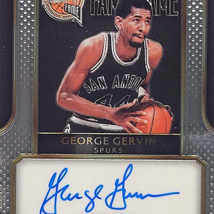 George Gervin - 2014/15 Panini Select - on card Auto /149