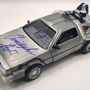 Christopher Lloyd Autogramm auf DeLorean "Zurück in die Zukunft" mit COA Beckett