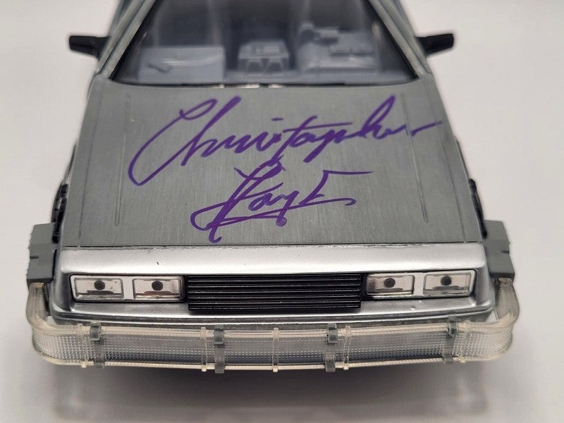 Christopher Lloyd Autogramm auf DeLorean "Zurück in die Zukunft" mit COA Beckett